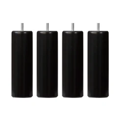 4 pieds cylindriques bois