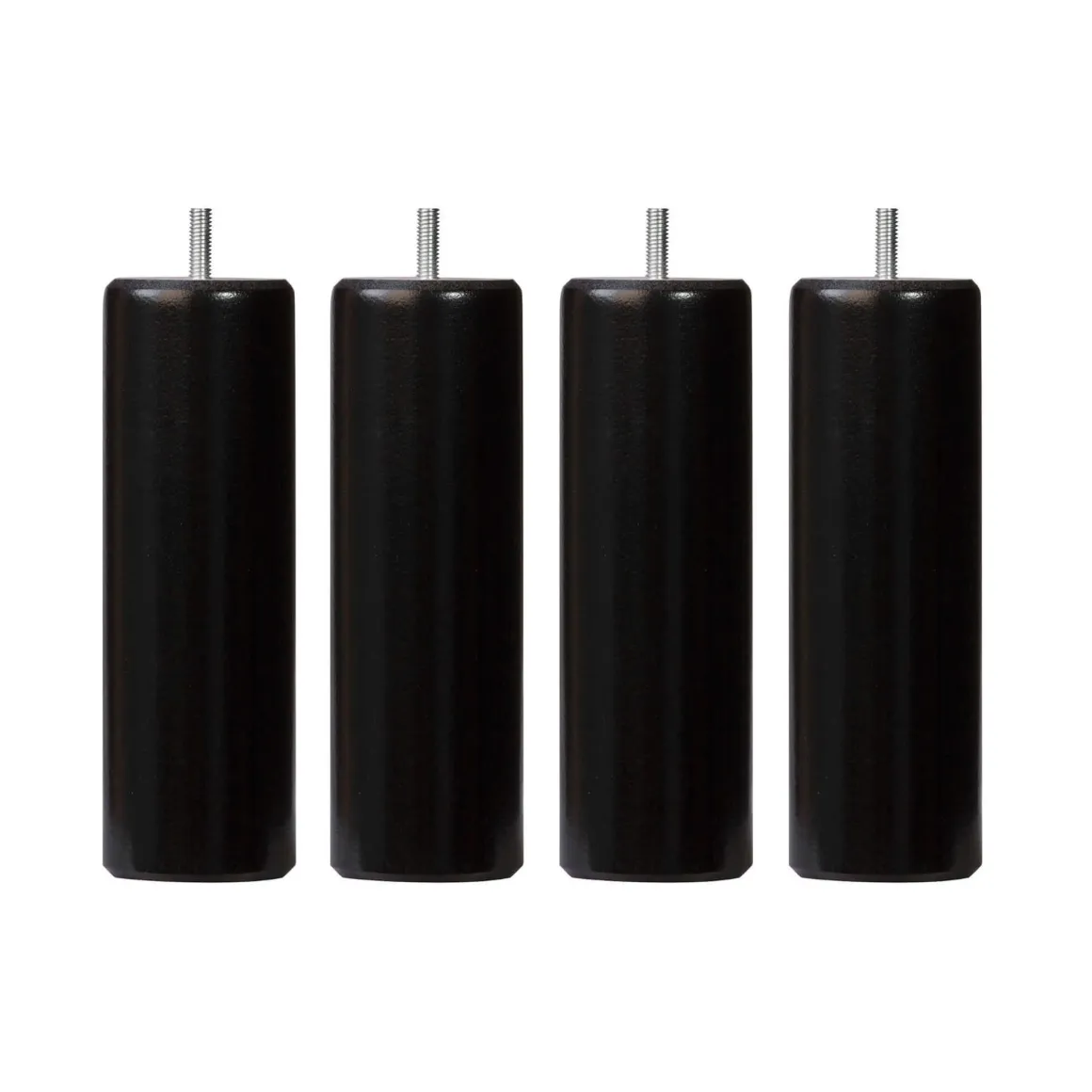 4 pieds cylindriques bois
