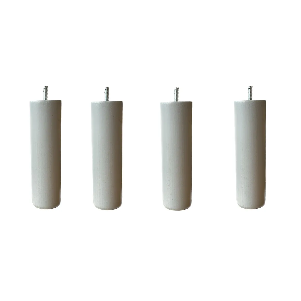 4 pieds cylindriques bois