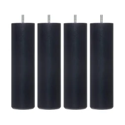 4 pieds cylindriques bois