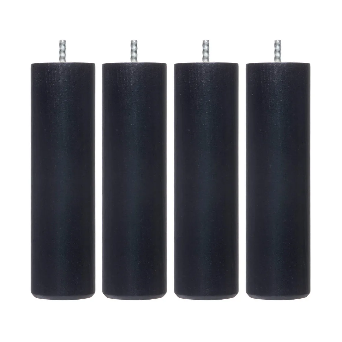 4 pieds cylindriques bois