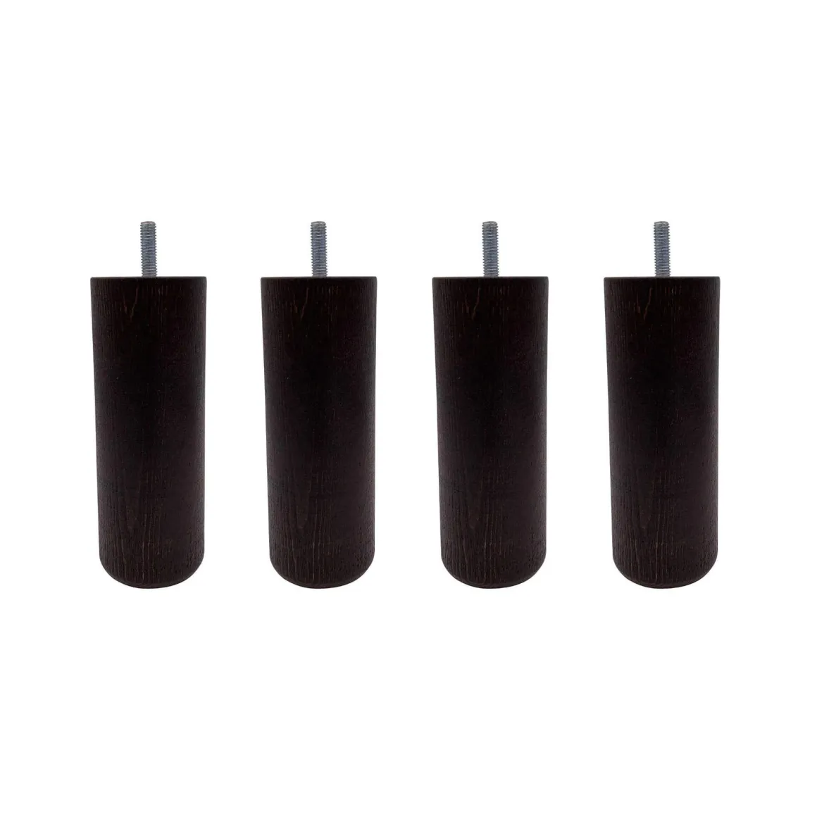 4 pieds cylindriques bois