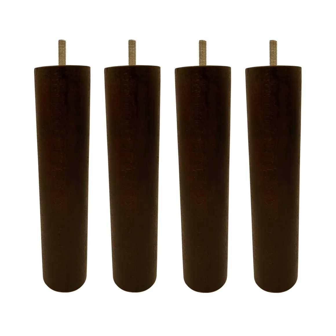 4 pieds cylindriques bois