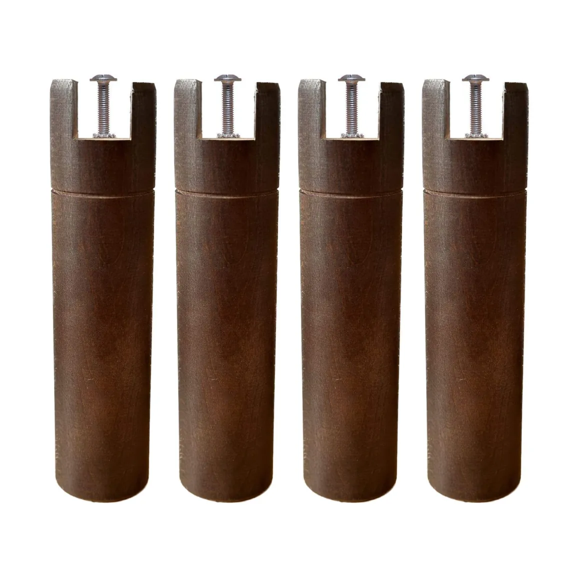 4 pieds cylindriques pour cadre à lattes 25 cm