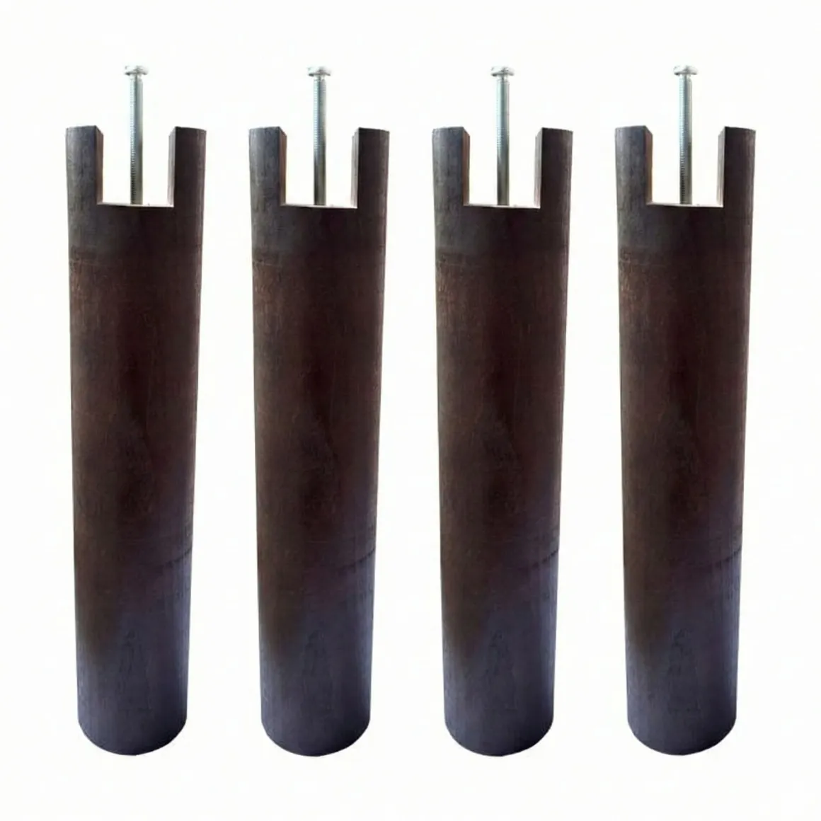 4 pieds cylindriques pour cadre à lattes 30 cm