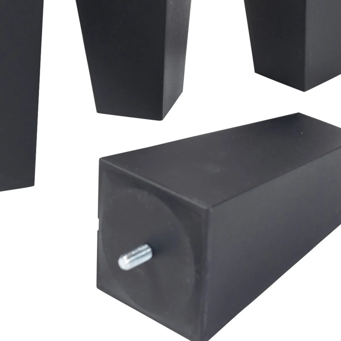 4 pieds fuseau tronqué anthracite 15 cm