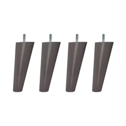 4 pieds scandinaves bois 15 cm