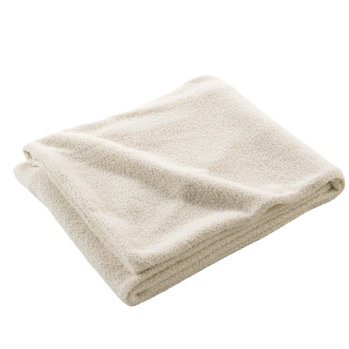 Plaid bouclette unie Wooly