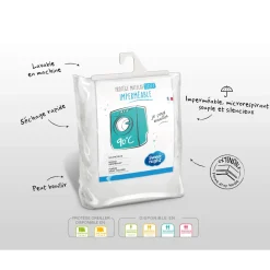 Protège matelas alèse imperméable micro-respirante souple silencieuse