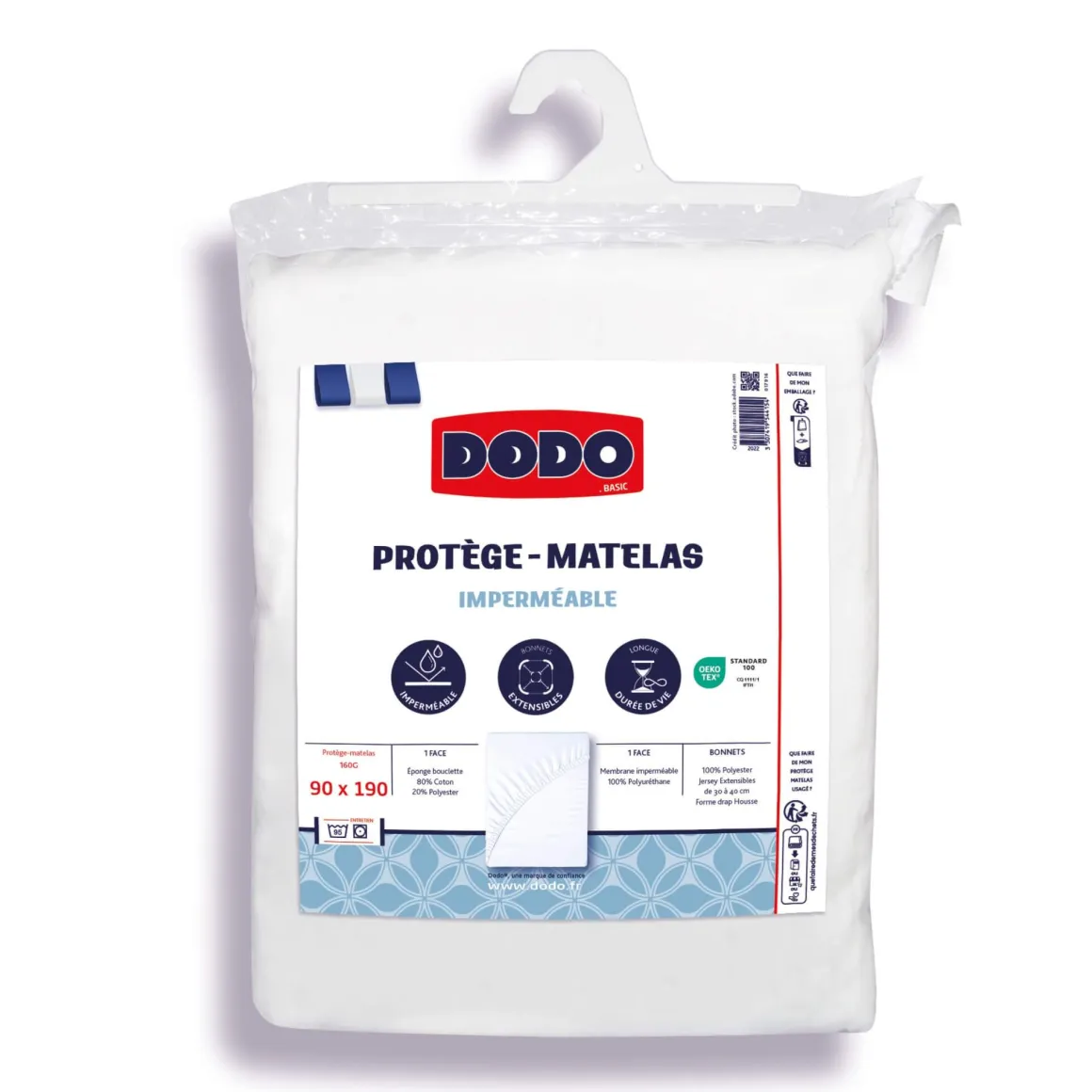 Protège matelas Dodo imperméable - Bonnet 30 à 40 cm