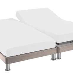 Protège matelas molleton 100% coton - bonnet 30 cm TPR pour sommier articulé