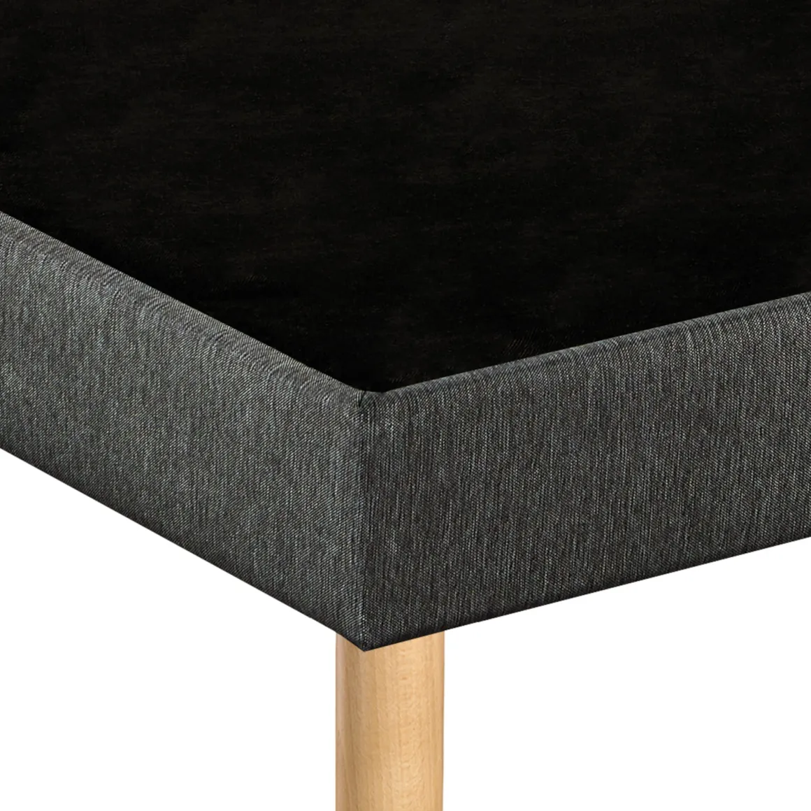 Sommier déco tapissier Unic gris - Merinos