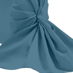 Taie de traversin bleu minéral 100% coton biologique