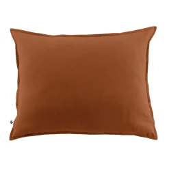 Taie d'oreiller flanelle orange