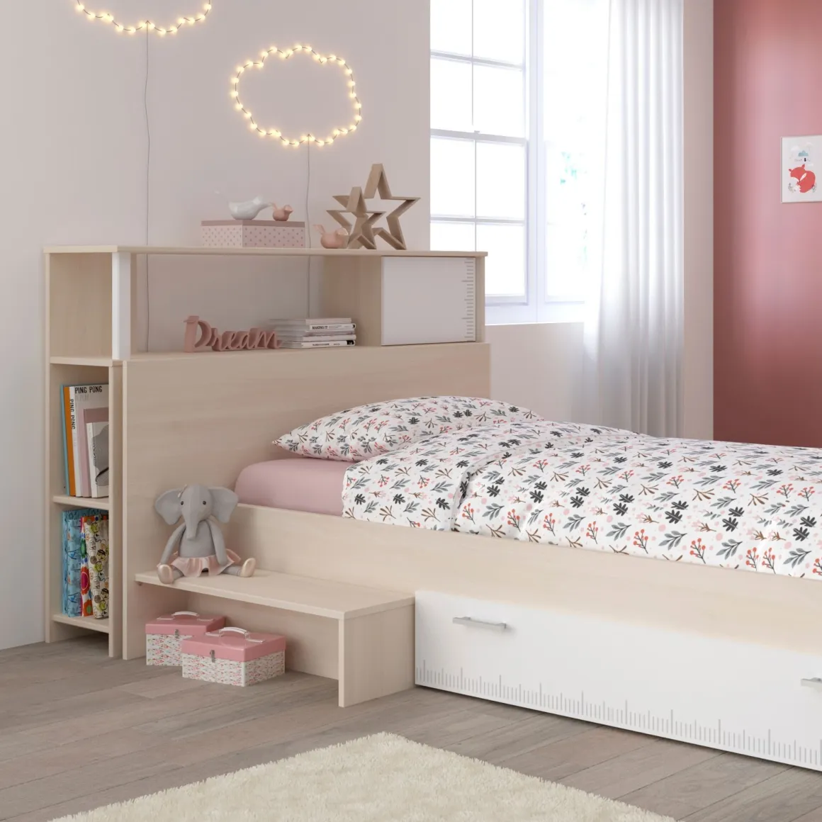 Tête de lit 90 cm bicolore PIA