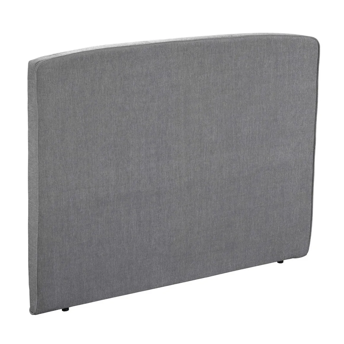 Tête de lit déco galbée chenillé gris cendré - Epeda