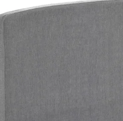 Tête de lit déco galbée chenillé gris cendré - Epeda