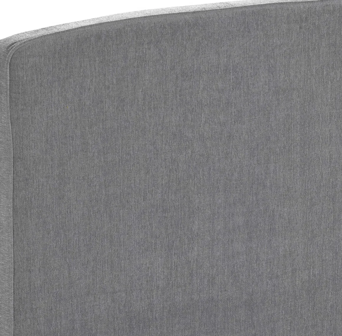 Tête de lit déco galbée chenillé gris cendré - Epeda